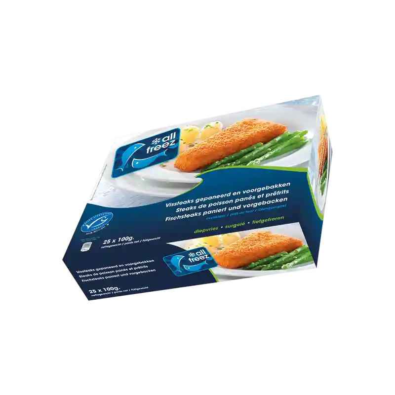 BlueGreen Frozen Food - All Freez verpakking vissticks